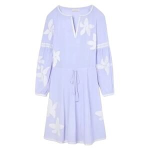 Tory Burch Sadie Peasant Dress - Lilac/Purple - Size: 8